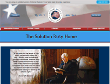 Tablet Screenshot of independentamericanparty.org